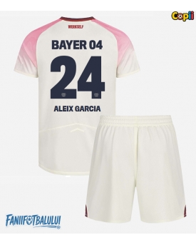 Bayer Leverkusen Aleix Garcia #24 Echipament de Fotbal Replică 2025-26 Copii Deplasare (+ Șorturi)